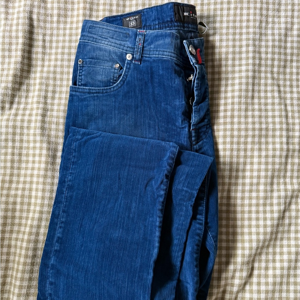 Kiton Deep Blue Slim Jeans